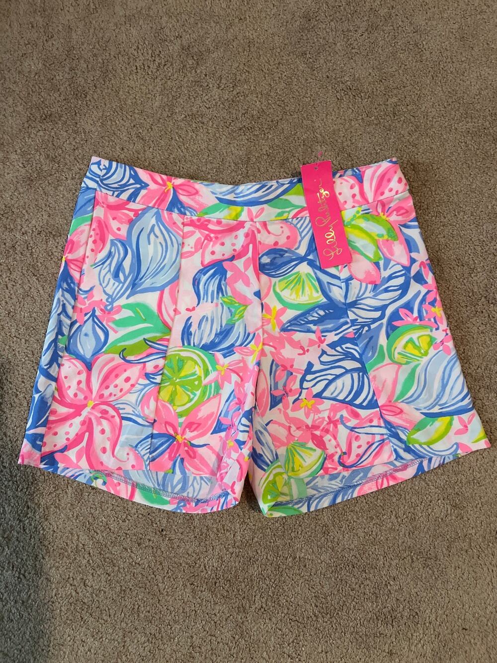 NWT Lilly Pulitzer Ariana Stretch Shorts in‎ Havana Cocktail Size 0